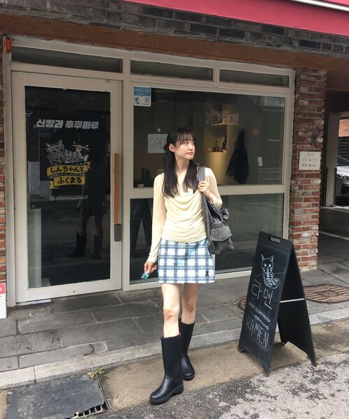 ETMON(エトモン)の「Halter Shirring T-Shirt, Light Yellow(Tシャツ/カットソー・レディース・その他・F)」の7枚目の写真
