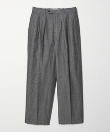 Steven Alan | ＜Steven Alan＞ デニムシャンブレー イン ツープリーツ ドレス トラウザーズ(スラックス)