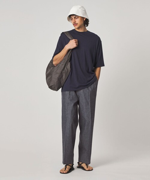 Steven Alan（スティーブンアラン）の「＜Steven Alan＞ デニムシャンブレー イン ツープリーツ ドレス トラウザーズ（スラックス・メンズ・ネイビー/ダークグレー・XL/L/M/S）」の9枚目の写真