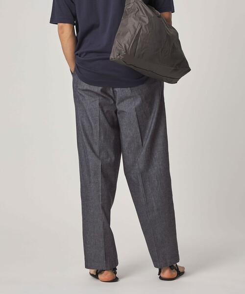 Steven Alan（スティーブンアラン）の「＜Steven Alan＞ デニムシャンブレー イン ツープリーツ ドレス トラウザーズ（スラックス・メンズ・ネイビー/ダークグレー・XL/L/M/S）」の12枚目の写真