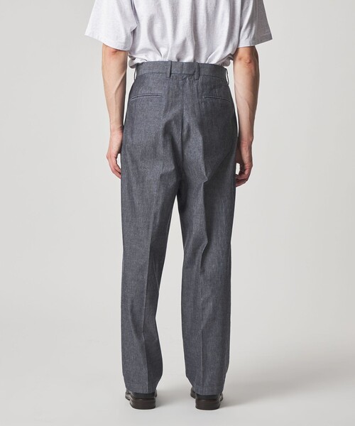 Steven Alan(スティーブンアラン)の「<Steven Alan> デニムシャンブレー イン ツープリーツ ドレス トラウザーズ(スラックス・メンズ・ネイビー/ダークグレー・XL/L/M/S)」の11枚目の写真