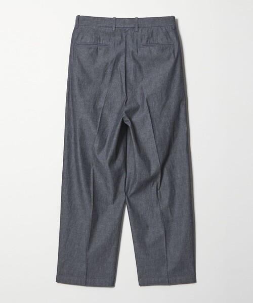 Steven Alan（スティーブンアラン）の「＜Steven Alan＞ デニムシャンブレー イン ツープリーツ ドレス トラウザーズ（スラックス・メンズ・ネイビー/ダークグレー・XL/L/M/S）」の20枚目の写真