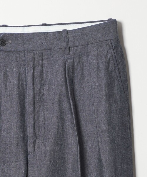 Steven Alan（スティーブンアラン）の「＜Steven Alan＞ デニムシャンブレー イン ツープリーツ ドレス トラウザーズ（スラックス・メンズ・ネイビー/ダークグレー・XL/L/M/S）」の21枚目の写真