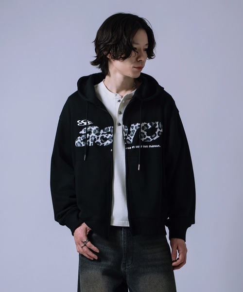 improves(インプローブス)の「総柄ロゴ ZIPパーカー(パーカー・メンズ・ブラック/ピンク/グレー・LARGE/MEDIUM)」の7枚目の写真