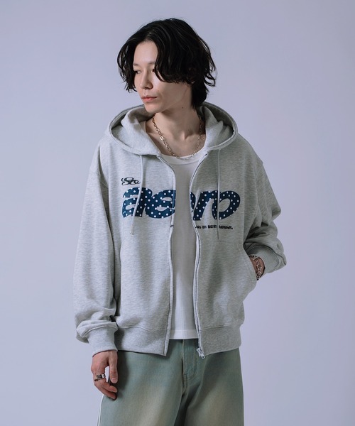 improves(インプローブス)の「総柄ロゴ ZIPパーカー(パーカー・メンズ・ブラック/ピンク/グレー・LARGE/MEDIUM)」の12枚目の写真