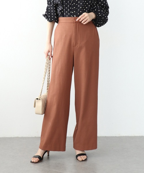 Jines（ジネス）の「ドライオックスマーベルトパンツ（その他パンツ・レディース・ホワイト/ピンク/ネイビー/ブラウン・38/36）」の2枚目の写真