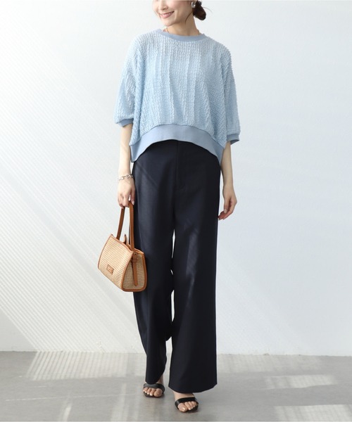 Jines（ジネス）の「ドライオックスマーベルトパンツ（その他パンツ・レディース・ホワイト/ピンク/ネイビー/ブラウン・38/36）」の16枚目の写真