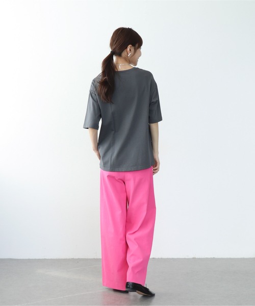 Jines（ジネス）の「ドライオックスマーベルトパンツ（その他パンツ・レディース・ホワイト/ピンク/ネイビー/ブラウン・38/36）」の19枚目の写真