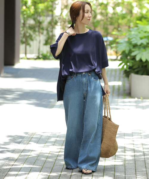 JOURNAL STANDARD relume(ジャーナルスタンダード レリューム)の「《追加6 / 新色》接触冷感 / ウォッシャブルクールポンチョプルオーバー(ニット/セーター・レディース・ブラック/グリーン/ブラウン/ライトグレー/ネイビー・FREE)」の15枚目の写真