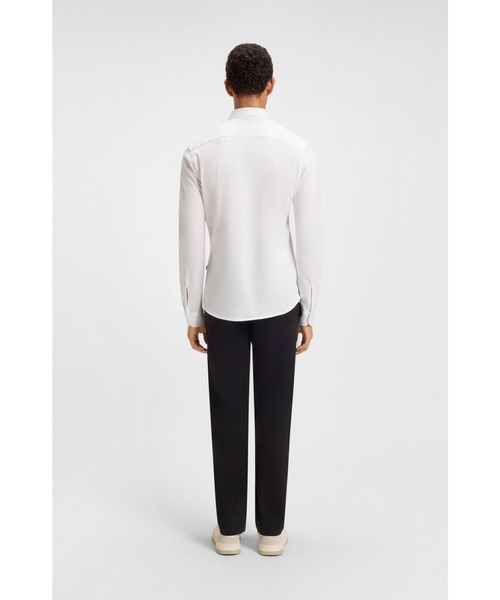 BOSS(ボス)の「【オンライン限定】スリムフィットシャツ メランジ コットンジャージー(シャツ/ブラウス・メンズ・ホワイト/ダークブルー・XL/M/S/L/XS)」の6枚目の写真