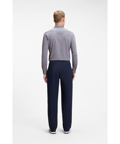BOSS(ボス)の「【オンライン限定】スリムフィットシャツ メランジ コットンジャージー(シャツ/ブラウス・メンズ・ホワイト/ダークブルー・XL/M/S/L/XS)」の11枚目の写真
