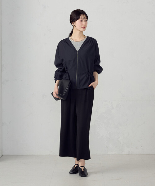 COMME CA ISM（コムサイズム）の「Vネック シアーブルゾン（ブルゾン・レディース・キャメル/ベージュ/ネイビー・LARGE/MEDIUM）」の14枚目の写真