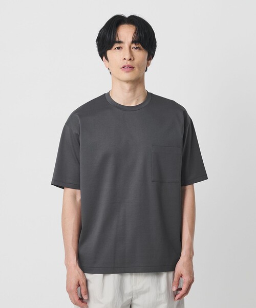 BEAUTY&YOUTH UNITED ARROWS(ビューティーアンドユースユナイテッドアローズ)の「サルージャ 1ポケット クルーネック 半袖Tシャツ(Tシャツ/カットソー・メンズ・ホワイト/ダークグレー/ブラック・S/L/M/XL)」の21枚目の写真