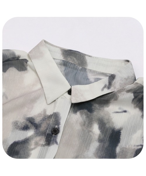 U:UME（ユーム）の「Ink Style Shirt（シャツ/ブラウス・メンズ・グレー・MEDIUM）」の3枚目の写真