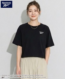 【karlas別注】Reebok リーボック クロップド ラグランTシャツ UVカット 接触冷感 半袖Tシャツ
