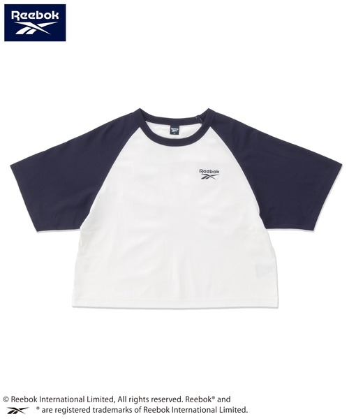 Reebok(リーボック)の「【karlas別注】Reebok リーボック クロップド ラグランTシャツ UVカット 接触冷感 半袖Tシャツ(Tシャツ/カットソー・レディース・ホワイト×ブラック/ブラック/ホワイト×ネイビー・M/L/LL)」の16枚目の写真