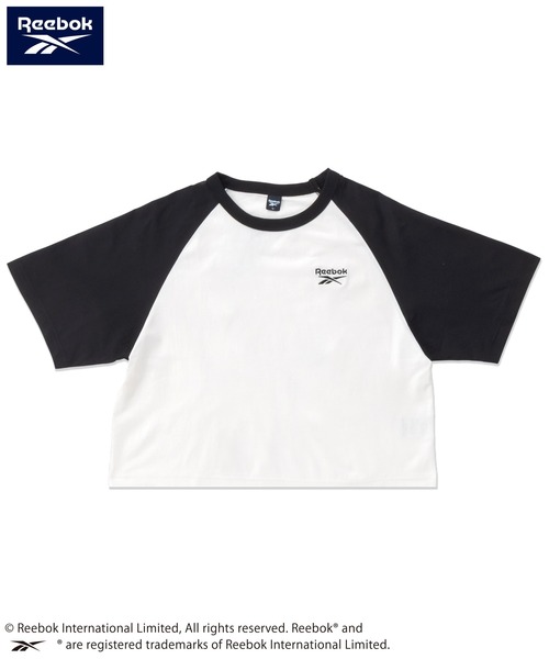 Reebok(リーボック)の「【karlas別注】Reebok リーボック クロップド ラグランTシャツ UVカット 接触冷感 半袖Tシャツ(Tシャツ/カットソー・レディース・ホワイト×ブラック/ブラック/ホワイト×ネイビー・M/L/LL)」の15枚目の写真