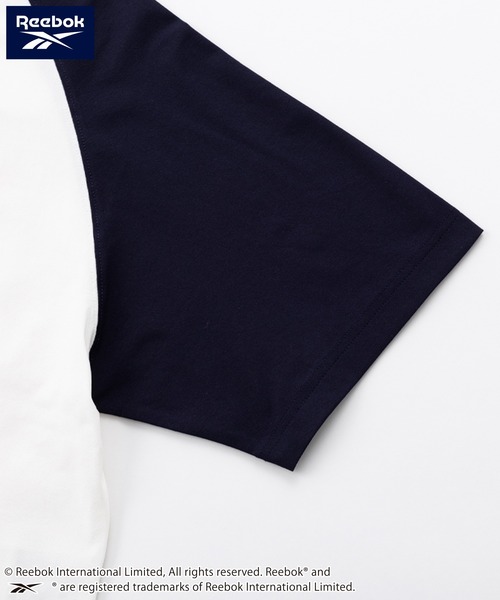 Reebok(リーボック)の「【karlas別注】Reebok リーボック クロップド ラグランTシャツ UVカット 接触冷感 半袖Tシャツ(Tシャツ/カットソー・レディース・ホワイト×ブラック/ブラック/ホワイト×ネイビー・M/L/LL)」の20枚目の写真