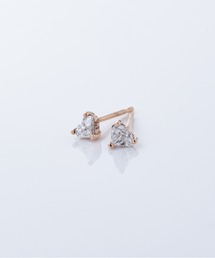 「FLAWLESS HEART / フローレスハート」K18gr フローレスハート ダイヤモンドピアス03 ペア ローズゴールド