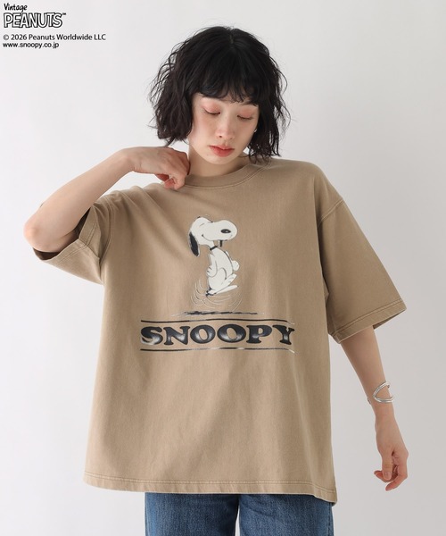 BAYFLOW(ベイフロー)の「【PEANUTS×BAYFLOW】ピーナッツアソートTシャツ(Tシャツ/カットソー・メンズ・チャコール/ブルー/グリーン/ホワイト/ベージュ/オレンジ・LARGE/MEDIUM)」の1枚目の写真