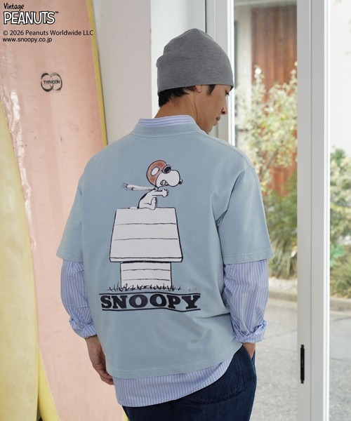 BAYFLOW(ベイフロー)の「【PEANUTS×BAYFLOW】ピーナッツアソートTシャツ(Tシャツ/カットソー・メンズ・チャコール/ブルー/グリーン/ホワイト/ベージュ/オレンジ・LARGE/MEDIUM)」の5枚目の写真