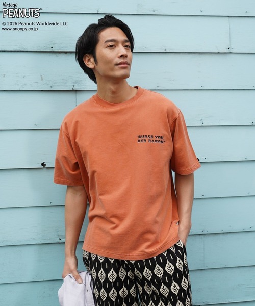 BAYFLOW（ベイフロー）の「【PEANUTS×BAYFLOW】ピーナッツアソートTシャツ（Tシャツ/カットソー・メンズ・チャコール/ブルー/グリーン/ホワイト/ベージュ/オレンジ・LARGE/MEDIUM）」の22枚目の写真