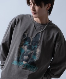 【SIDEWAYSTANCE】ベビードッグ長袖ピグメントTシャツ 70532