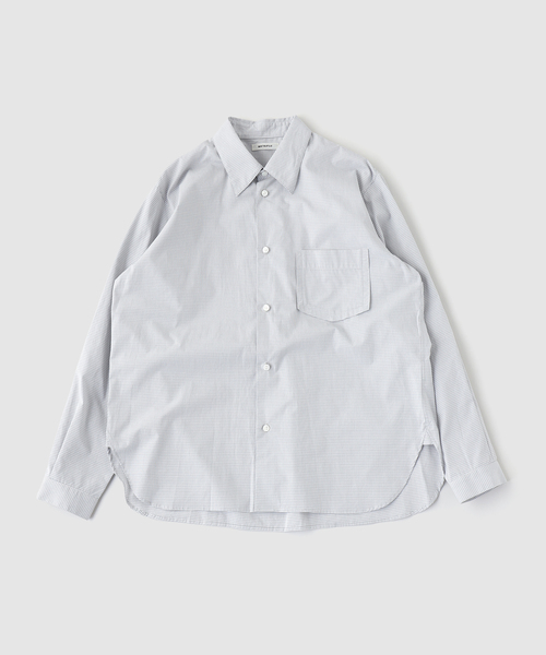 MATSUFUJI(マツフジ)の「MATSUFUJI / マツフジ VINTAGE FABRIC UTILITY SHIRT(シャツ/ブラウス・メンズ・グレー・3/2)」の1枚目の写真