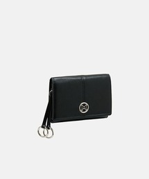 METROCITY（メトロシティ）の「ワッシャーレザー ダブルリングチャーム 三つ折りミニ財布 コンパクトウォレット（財布）」
