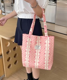 Mignonjour（ミニョンジュール）の「Mignonjour/リボンフラワー柄トートバッグ M2914（ルームウェア/パジャマ）」