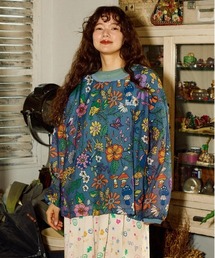 シースルー」に該当するトップス（花柄・ボタニカル柄）ファッション