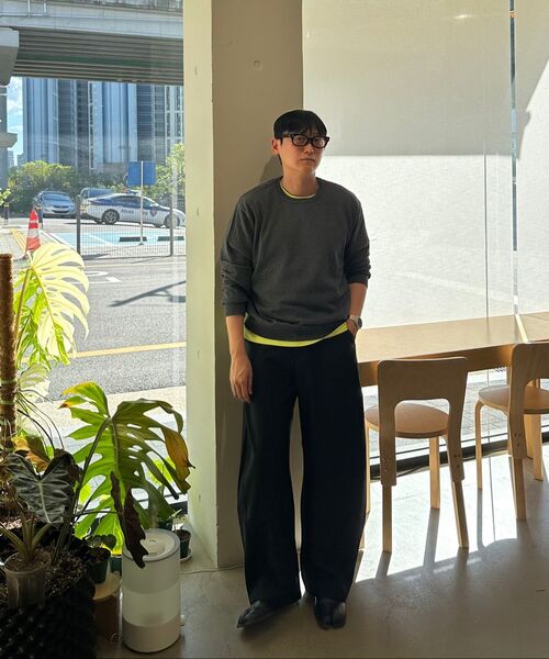 JUAN HOMME(ジュアンオム)の「リファインドラウンドネックニット(チャコール)(ニット/セーター・メンズ・その他・MEDIUM/LARGE)」の2枚目の写真