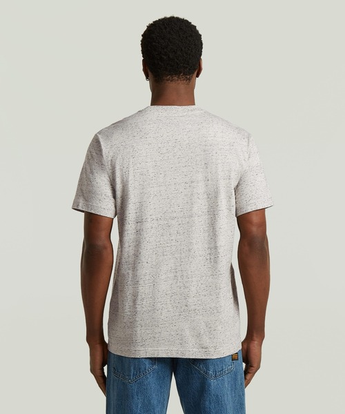G-STAR(ジースター)の「True Regular T-Shirt/ベーシックデザインワンポイントブランドロゴTシャツ(Tシャツ/カットソー・メンズ・ダークブラック/ホワイト系その他/ライトブルー・MEDIUM/SMALL/X-SMALL/X-LARGE/LARGE)」の15枚目の写真