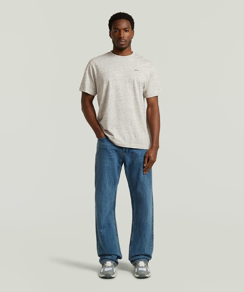 G-STAR(ジースター)の「True Regular T-Shirt/ベーシックデザインワンポイントブランドロゴTシャツ(Tシャツ/カットソー・メンズ・ダークブラック/ホワイト系その他/ライトブルー・MEDIUM/SMALL/X-SMALL/X-LARGE/LARGE)」の13枚目の写真