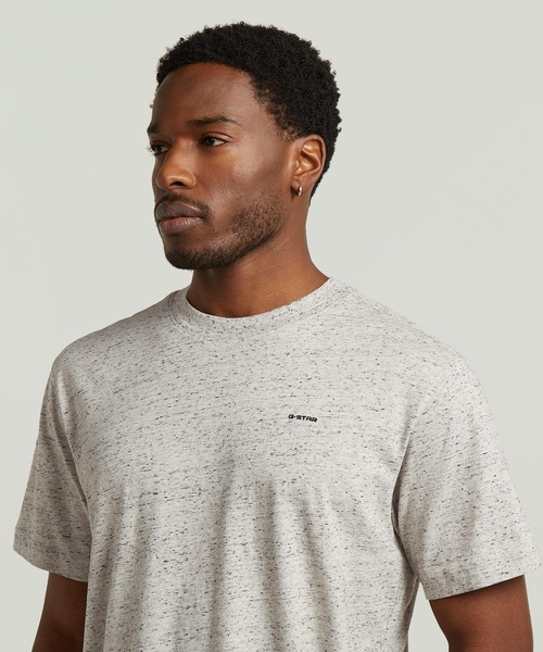 G-STAR(ジースター)の「True Regular T-Shirt/ベーシックデザインワンポイントブランドロゴTシャツ(Tシャツ/カットソー・メンズ・ダークブラック/ホワイト系その他/ライトブルー・MEDIUM/SMALL/X-SMALL/X-LARGE/LARGE)」の14枚目の写真
