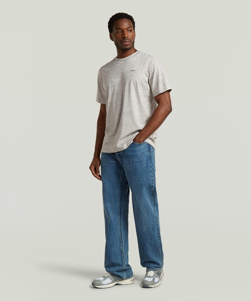G-STAR(ジースター)の「True Regular T-Shirt/ベーシックデザインワンポイントブランドロゴTシャツ(Tシャツ/カットソー・メンズ・ダークブラック/ホワイト系その他/ライトブルー・MEDIUM/SMALL/X-SMALL/X-LARGE/LARGE)」の12枚目の写真