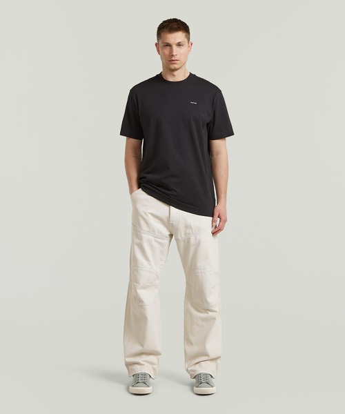 G-STAR(ジースター)の「True Regular T-Shirt/ベーシックデザインワンポイントブランドロゴTシャツ(Tシャツ/カットソー・メンズ・ダークブラック/ホワイト系その他/ライトブルー・MEDIUM/SMALL/X-SMALL/X-LARGE/LARGE)」の7枚目の写真