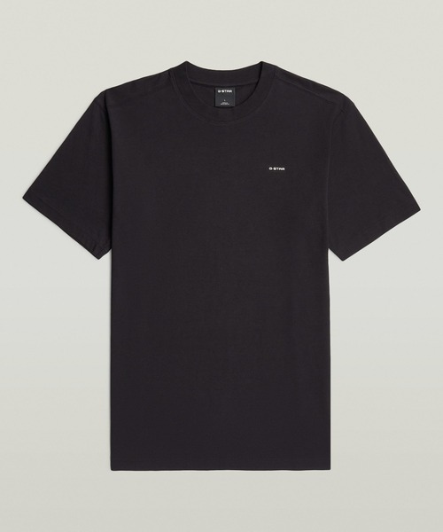 G-STAR(ジースター)の「True Regular T-Shirt/ベーシックデザインワンポイントブランドロゴTシャツ(Tシャツ/カットソー・メンズ・ダークブラック/ホワイト系その他/ライトブルー・MEDIUM/SMALL/X-SMALL/X-LARGE/LARGE)」の5枚目の写真