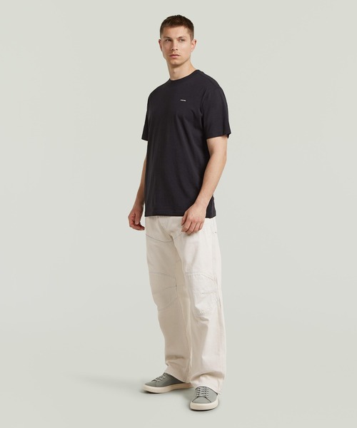 G-STAR(ジースター)の「True Regular T-Shirt/ベーシックデザインワンポイントブランドロゴTシャツ(Tシャツ/カットソー・メンズ・ダークブラック/ホワイト系その他/ライトブルー・MEDIUM/SMALL/X-SMALL/X-LARGE/LARGE)」の6枚目の写真