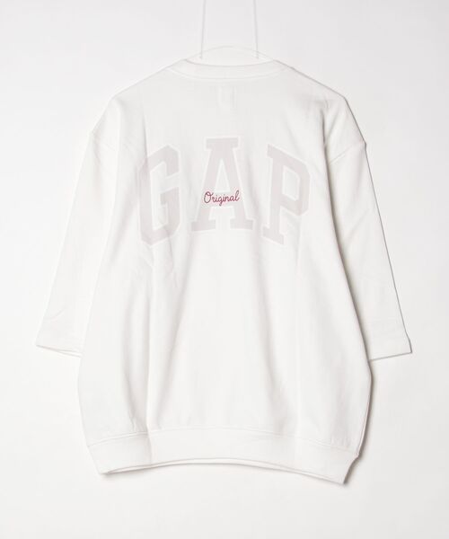 GAP（ギャップ）の「オーバーサイズ GAPロゴ フレンチテリーTシャツ（スウェット・メンズ・オフホワイト/ネイビー/ブラウン/ブラック・XS/L/M/S/XL）」の22枚目の写真