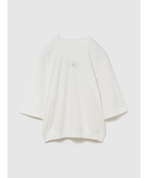 GAP（ギャップ）の「オーバーサイズ GAPロゴ フレンチテリーTシャツ（スウェット・メンズ・オフホワイト/ネイビー/ブラウン/ブラック・XS/L/M/S/XL）」の7枚目の写真