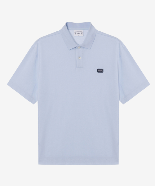 MINDBRIDGE（マインドブリッジ）の「[コリンズ]セミオーバーピケカラーTシャツ - 2カラー（ポロシャツ・メンズ・オレンジ/スカイブルー・95/100/105/110）」の3枚目の写真