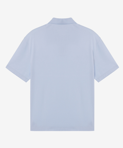 MINDBRIDGE（マインドブリッジ）の「[コリンズ]セミオーバーピケカラーTシャツ - 2カラー（ポロシャツ・メンズ・オレンジ/スカイブルー・95/100/105/110）」の4枚目の写真