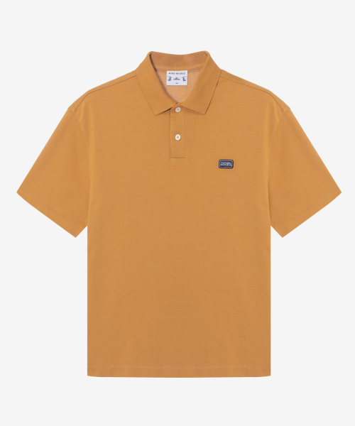 MINDBRIDGE（マインドブリッジ）の「[コリンズ]セミオーバーピケカラーTシャツ - 2カラー（ポロシャツ・メンズ・オレンジ/スカイブルー・95/100/105/110）」の5枚目の写真