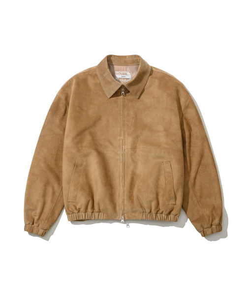 ANDROS(アンドロス)の「Mimi Suede Blouson Jacket (Beige)(ライダースジャケット・レディース・その他・SMALL/MEDIUM)」の2枚目の写真