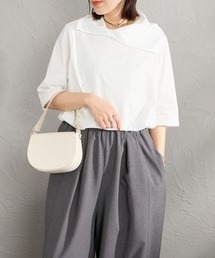 mizuiroind | [mizuiro ind/ミズイロインド] アシンメトリーカラー プルオーバー(Tシャツ/カットソー)