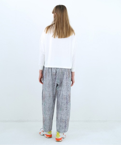 BEDSIDEDRAMA(ベットサイドドラマ)の「Daydream Photo Wide Pants(その他パンツ・レディース・ブラック/グレー・2/1)」の8枚目の写真
