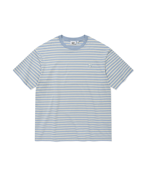 Wacky WiLLy(ワッキーウィリー)の「マルチストライプワッペン半袖Tシャツブルー(Tシャツ/カットソー・メンズ・その他・SMALL/MEDIUM/LARGE/X-LARGE)」の2枚目の写真