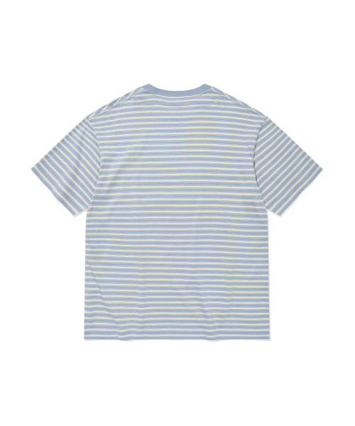 Wacky WiLLy（ワッキーウィリー）の「マルチストライプワッペン半袖Tシャツブルー（Tシャツ/カットソー・メンズ・その他・SMALL/MEDIUM/LARGE/X-LARGE）」の3枚目の写真