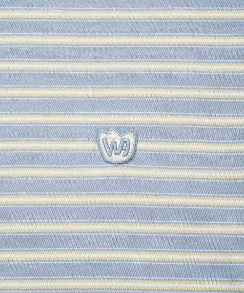Wacky WiLLy(ワッキーウィリー)の「マルチストライプワッペン半袖Tシャツブルー(Tシャツ/カットソー・メンズ・その他・SMALL/MEDIUM/LARGE/X-LARGE)」の5枚目の写真